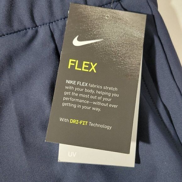Nike Flex Golf Shorts Womens Small Flex UV Victory Dri-Fit Navy Blue UPF 40+ NWT - Picture 10 of 12